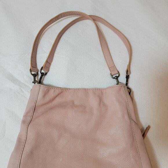 American Leather Co 100% Leather Shoulder Purse Handbag Hobo Austin Triple Entry - Picture 6 of 16